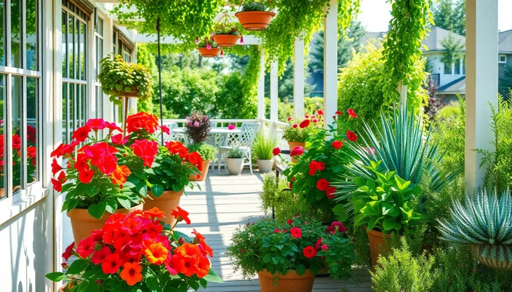 outdoor patio plants
